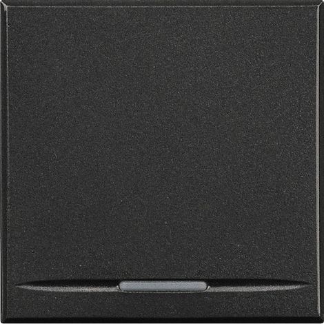Manette Axolute MyHOME BUS neutre type poussoir 2 modules anthracite BTICINO HS4915/2 (1/2)