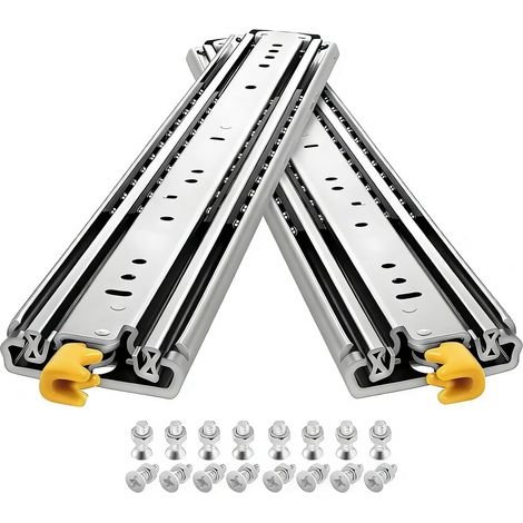 paire de glissières tiroir à extension complète, roulement billes, 40 (1/5)