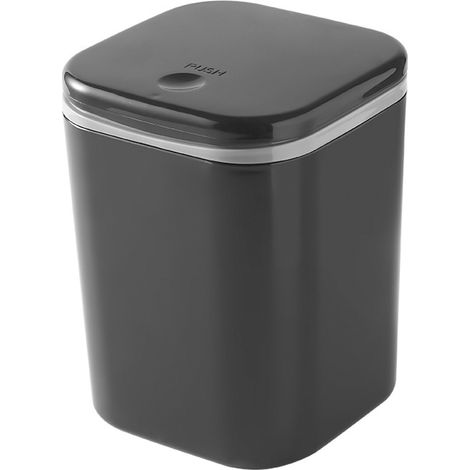 Poubelle - 2 L - Pour Salle De Bain Vanité Bureau Table Basse - Design Compact - 1 Pièce (1/5)