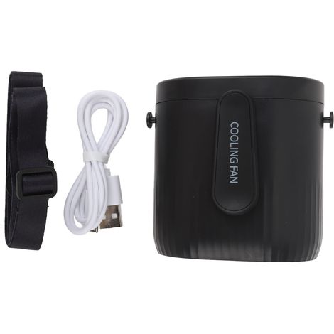Ortviai Ventilateur de Ceinture Portable 3 Vitesses, Batterie 4000 mAh, Silencieux, pour Chantier et Extérieur – Noir (1/5)