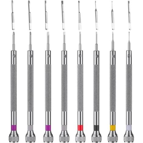 8-Piece Silver Steel Repair Screwdriver Set, 8 (1/5)