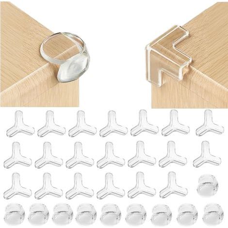 30 PCS Coin de Table Protection Bebe Protection, Protege Angle de Table avec Une Super Colle améliorée pour Tables et Coins de Meubles (1/5)