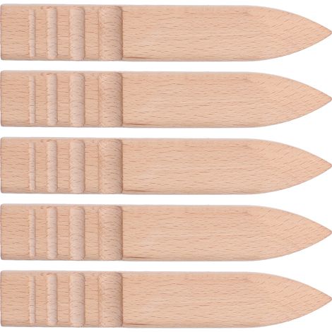 5-teiliges Set Lederpolierwerkzeuge aus Buchenholz, Kantenbearbeitungswerkzeug, Handglätter, DIY-Bastelset (1/5)