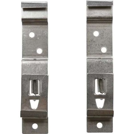 Support de plaque d'immatriculation à ressort pour remorque en acier – Fixation solide – Compatible plaques 520 x 110 mm – Usage remorque et caravane (1/2)
