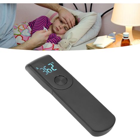 Tragbares, berührungsloses digitales Infrarot-Stirnthermometer, schwarz, für Hotels und Zuhause. (1/5)