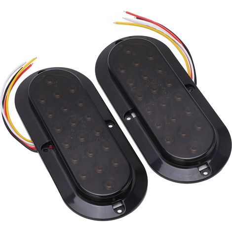 Lot de 2 feux arrière LED remorque 20 LED 3500K feu de position pour camion van voiture (1/5)