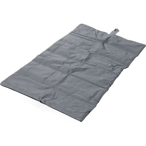 Tapis de camping portable pour animaux de compagnie, imperméable, pliable et enroulable, gris (1/5)