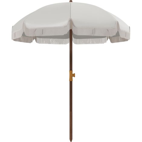 Parasol de plage compact avec protection UV40+ et sac de transport, gris clair, parfait pour profiter de l'ombre et de la protection solaire dans votre jardin, sur votre balcon ou à la plage