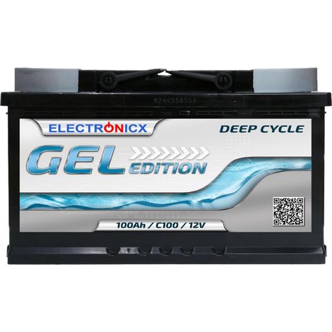 Electronicx Edition GEL Batterie 100 AH 12V Versorgungsbatterie Freizeit Akku (1/5)