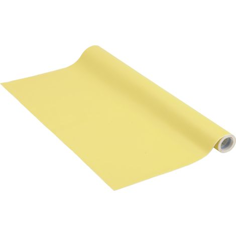 Venilia Klebefolie Unimatt Gelb 45 cm x 200 cm Pellicole opache in Tinta Unita Giallo, Adesivo, Decorativo, Foglio Autoadesivo, PVC, Senza ftalati, 45 cm x 2 m, Spessore 0,16mm, 53297 (1/5)