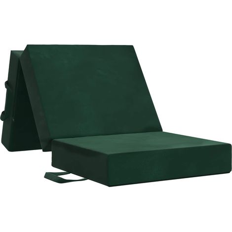 Klappsofa Bett 75 x 67 x 45 cm Dunkelgrün vidaXL (1/5)