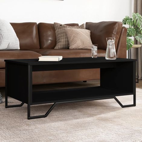 Coffee Table Black 100x51x40 cm Engineered Wood vidaXL (1/5)
