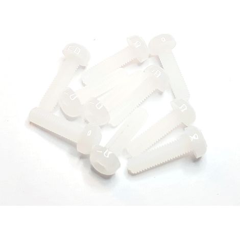 Vis en plastique M3X12mm, lot de 10