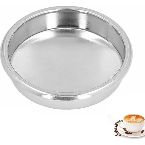 Cesta de filtro ciego de retrolavado de 58 mm, filtro ciego de acero inoxidable para cafetera semiautomática, regalo de inauguración (1 unidad) -Crezuo