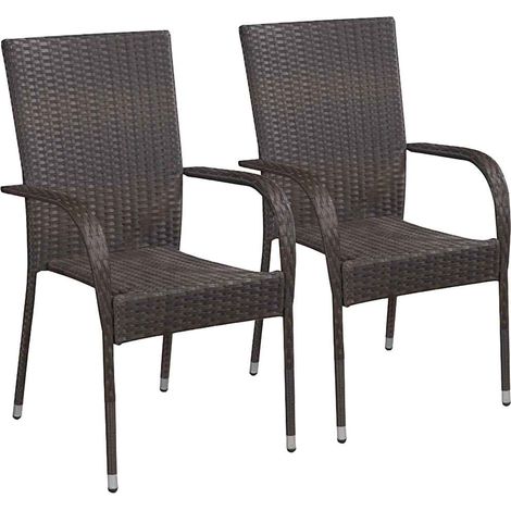 Maison Exclusive - Set Mobili da Pranzo per Giardino 3 pz Polyrattan Marrone (1/5)