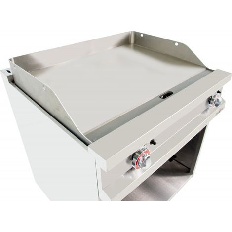 Plancha à gaz - 800x700x900h mm - Acier rectifié - Arilex (1/4)