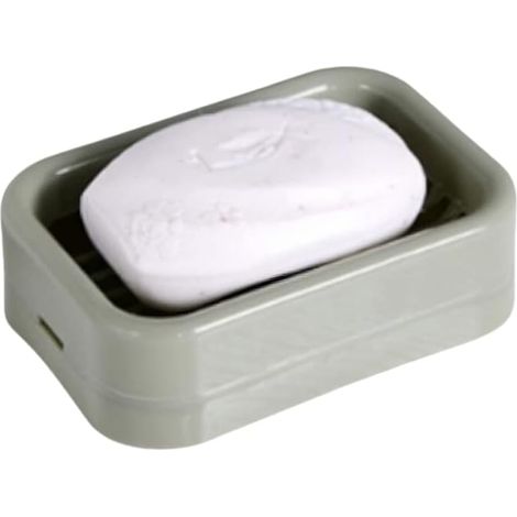 Draining Soap/Sponge Dish Shower, Bathtub, Kitchen Sink, etc. for Travel Plastic Soap. Keeps Soap Dry and Clean, Easy Cleaning/Random Color (1/4)