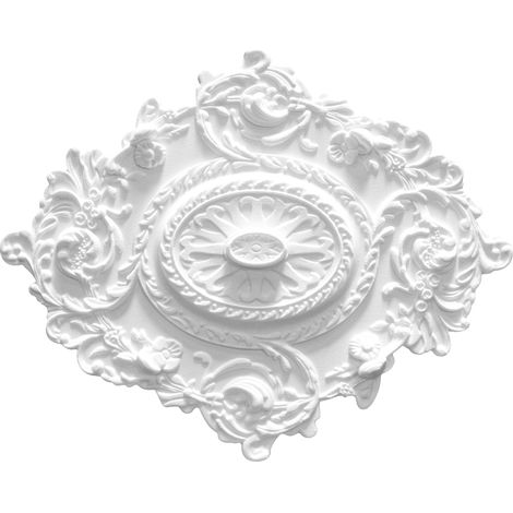 1 rosace plafond décor intérieur stuc EPS décor 700x570mm R-25 (1/3)