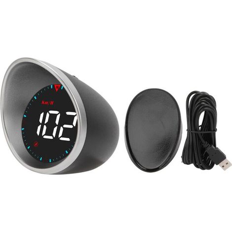 BelleRise - Compteur vitesse HUD – GPS universel avec alarme – pour voiture, camion, moto (1/5)