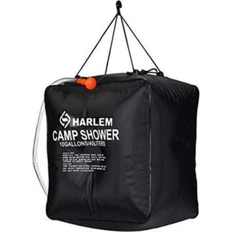 Sac De Douche Solaire - 40 L - Pour Randonnée Et Escalade - Avec Tuyau Amovible Et Pommeau Commutable (1/4)