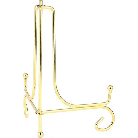 Zoll (ca. 15 cm) großer, eleganter Tisch-Geschirrständer aus Eisen, dekorativer Ständer für Teller, Bilderrahmen und Kunstwerke (Golden)-99cm-Golden (1/3)