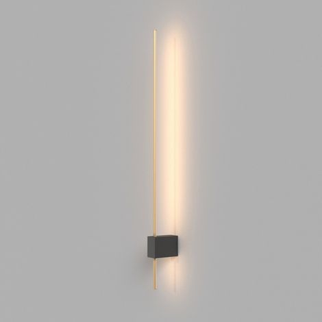 [GEBRAUCHT] B-Ware Maytoni Wandleuchte Wandlampe Led Pars Beleuchtung Innen Schwarz Gold Alumin306