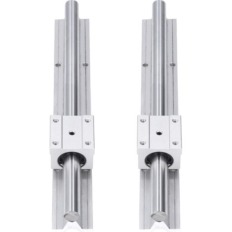 Rail linéaire SBR16 300mm avec support complet, coulisseau à roulement linéaire intégré, pièces CNC, vendu par lot de 2 (merci de commander 2 unités par commande). (1/5)