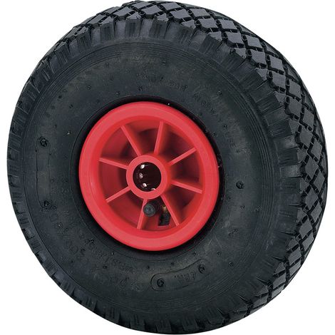 Luftreifen mit Polyamix-Kern und glatter Achse, Max. Belastung 175 kg, ø 26 cm