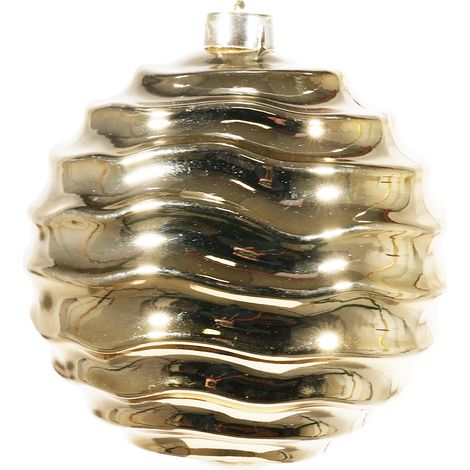 ARPIMEX Sfera Rigata di Natale D 150 Mm Plastica Oro