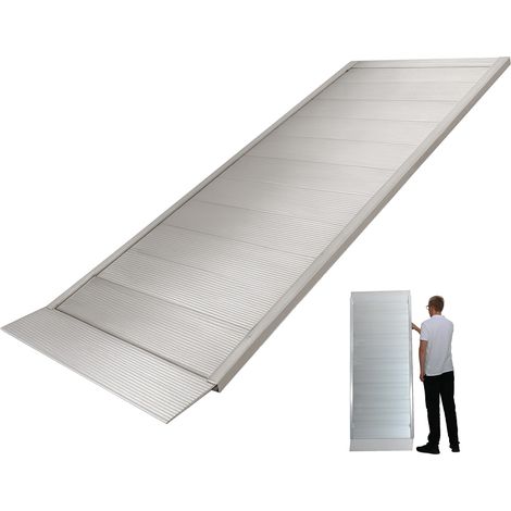 TRUTZHOLM Eventrampe 198 cm Taglast 600kg Alu grau geriffelt Rampe Auffahrrampe Verladerampe
