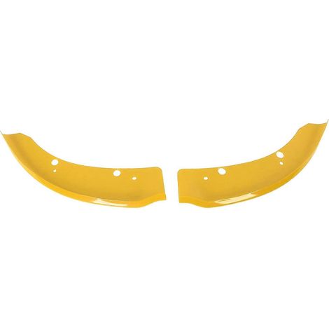 2 Stück Frontstoßstangen-Lippensplitter-Schutz als Ersatz für Dodge Challenger Scat Pack SRT 2015–2020, Gelb (1/5)