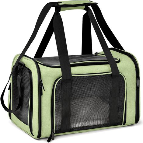 Sac de voyage pliable et imperméable pour chats et chiens, adapté aux chats et chiens de petite et moyenne taille, ainsi qu'aux chiots (jusqu'à 7 kg). Spécialement conçu pour les petits chiens et les (1/5)