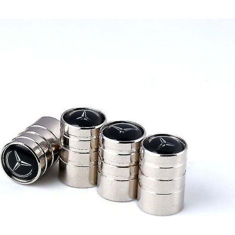 Bouchon de Valve de Pneu de Voiture Bouchon de Valve approprié Bouchon de Valve de Pneu en métal (Mercedes-Benz. 8 Packs)