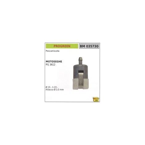 Motosierra PROGREEN Pescamiscela PG 3612 Ø 15mm altura 23mm Ø  3,5 mm conexión