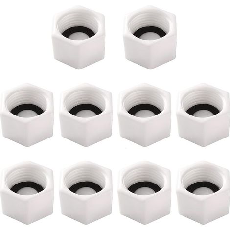 10 pieces G1/2 internal thread pipe plugs, end caps for PPR pipe fittings, for taps (1/5)
