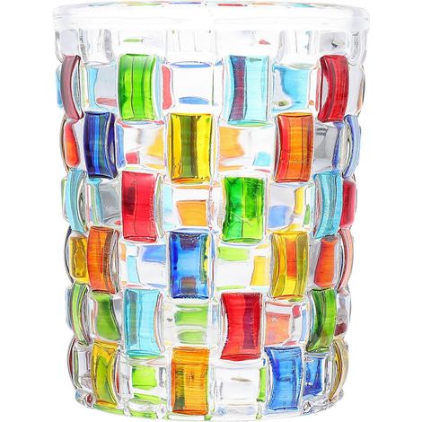 Verres à eau et à jus en verre transparent, verres hauts à pied, pour décorations de fête (1 lot) (1/5)