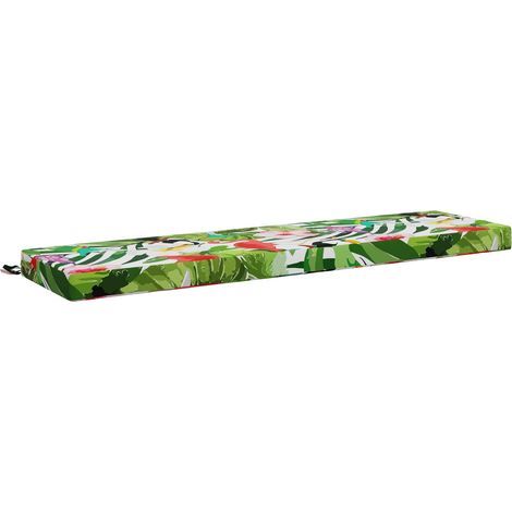 Cojín de banco SOEST 100% Poliéster Multicolor 160 x 40 x 8 cm vidaXL