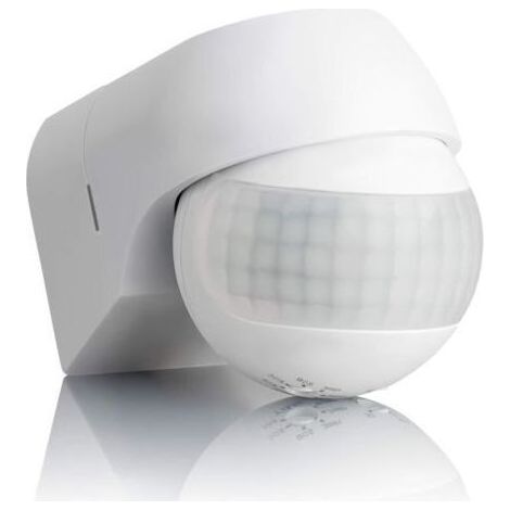 Détecteur de mouvement extérieur IP44, montage en surface, programmable, capteur infrarouge, portée de 15 m/180°, LED personnalisable, réglable, puissance max. 800 W/500 W (1/4)