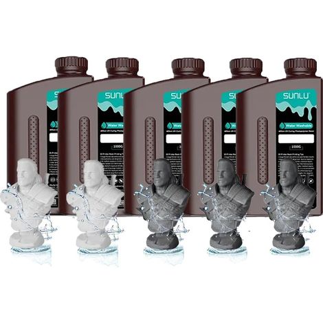 3D-Druckerharz, wasserwaschbar, schnell härtend, 2GY 3DG (1/2)