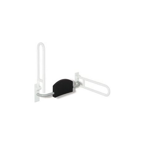 Soporte trasero SERIE 801 para barra de apoyo WC blanco puro