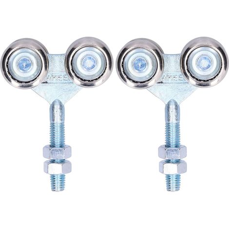 Lot de 2 poulies de suspension pour porte vitrée, accessoire pour porte de grange, diamètre 35 mm (1/5)