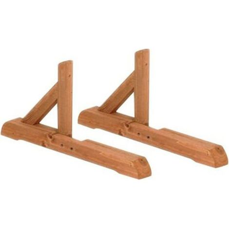 Supporti Di Base Per Pannelli In Legno Patio 44x3x7cm Foro 3,5x3,5cm (1/4)
