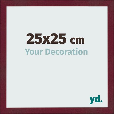 yd. - Cadre photo 25x25 - Vin Rouge Patine - MDF - Bologna