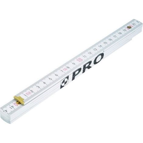 Règle Pliante - Bois De Hêtre - 1 Mètre - Double Face Millimétrée - UV Résistant - 1 Pièce