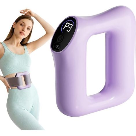Masajeador de cuerpo completo con anillo fascial, 5 velocidades, 3 modos y correas.