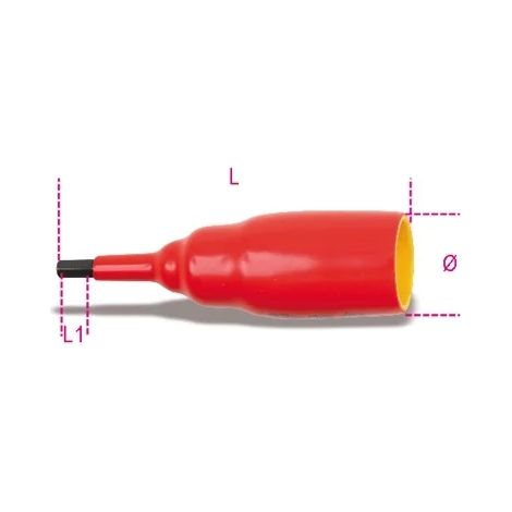 Clé à six pans mâle isolée 1000v 1/2 beta 920mq/pe - 8