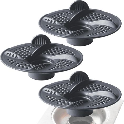 Attrape-Cheveux Pour La Douche Lot de 3 crépines de sol pour canalisation Crépine Pour Douche Pour Votre Maison, Salle De Bain, , Buanderie, Garage, Appartement, Domestique (1/5)