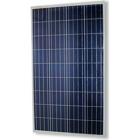 100W Pannello Solare Modulo Fotovoltaico 12V CELLE SILICIO PINZE BATTERIA (1/4)