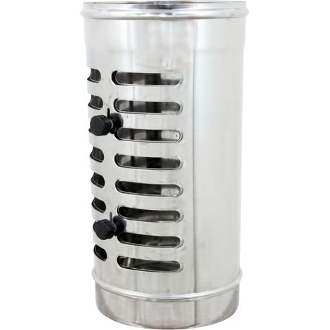 MAKA Diffusore Canna Fumaria Acciaio Inox Ø 250 mm (1/5)