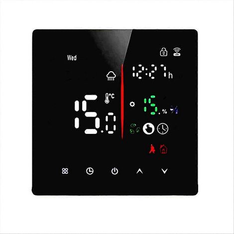 Thermostat intégré sans Wi-Fi 3A pour chauffe-eau/chaudière murale, minuterie intelligente universelle, écran tactile A (1/5)